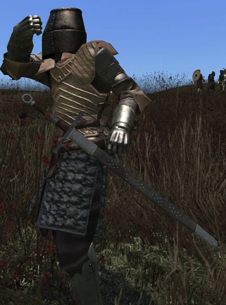 valyrian steel greatsword sheathed
